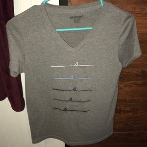 Grey Sperry v neck